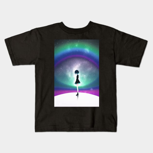 Completely and Finally Alone Kids T-Shirt by Crooked Crow